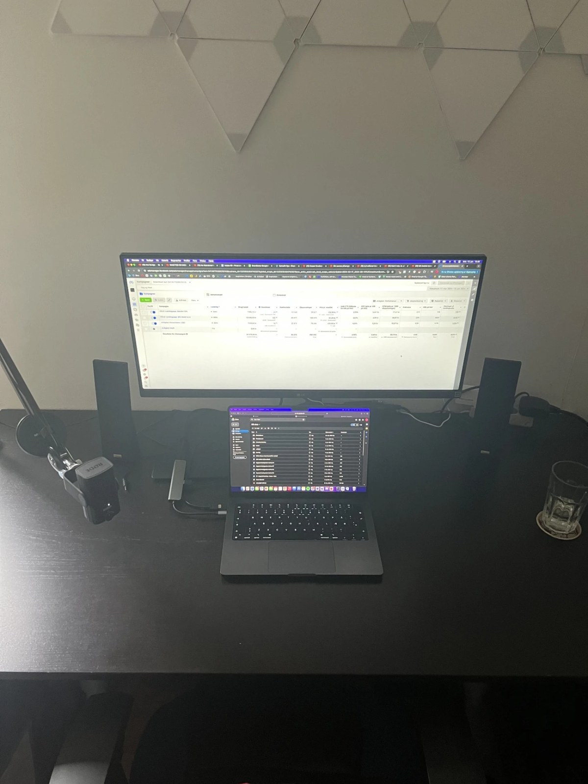 Jakob Larsens nuværende arbejdssetup